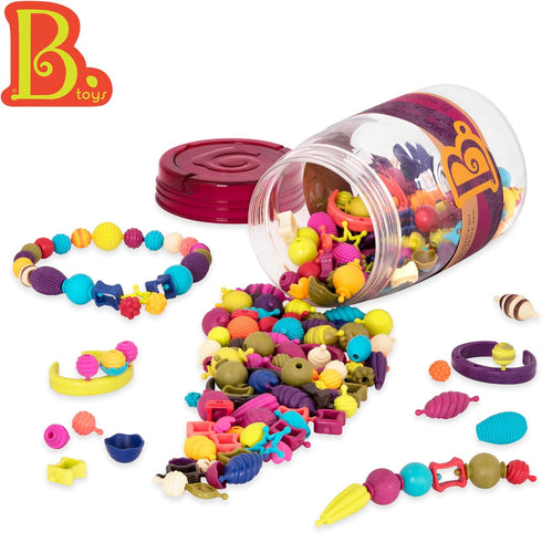 B. toys – Pop Arty! 275 Pcs Jewelry Making Kit, Creative Pop Snap Bead Set for Kids DIY Craft Jewelry