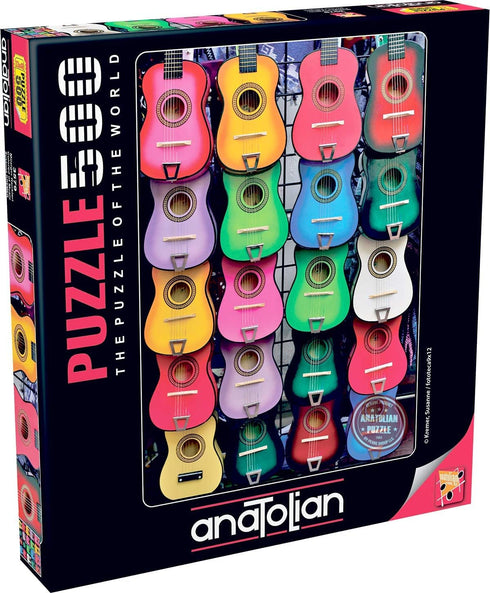 Anatolian 500 Piece Jigsaw Puzzle - Colored of Music, Brown/A