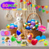 Ulosharky 80 Pack Prefilled Easter Eggs with Toys Inside, Plastic Eggs Fillers for Toys Bulk, Easter Basket