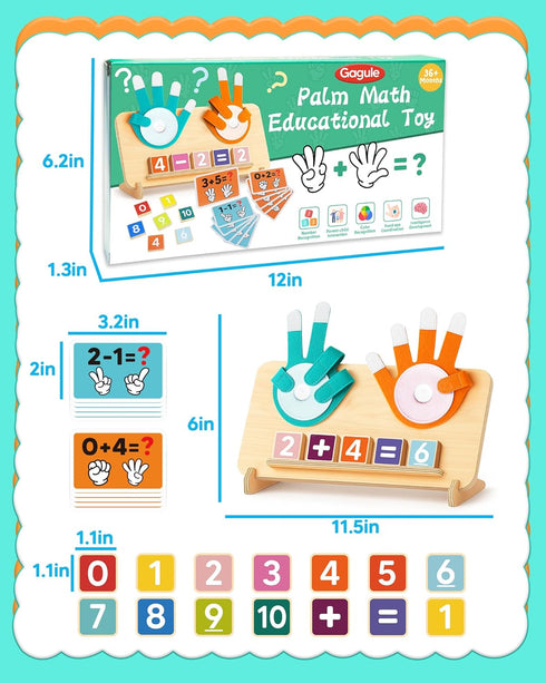 3 4 5 Counting Counting 3-5 Montessori Educational Learning Toys for Year Old Boys Girls Birthday Gifts, Toddler