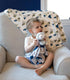Minky Animal Snuggler Lovey Blanket for Kids, Babies, Gender Neutral Security Blanket with Stuffed Animal (Beloved