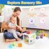 6-in-1 6 12 6-12-18 1-3 Baby Toys to Months, Montessori Toys for Babies Months, Infant Teething Toy Stacking Blocks