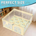 JUNLLY 47"x47" Baby Playpen Mat - Thicken Foam Cushioned Playmat for Babies Toddlers Infants - Foldable Baby Play Mat