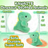 Super Cute Fat Dinosaur Stuffed Animals for Girls and Boys, Soft Cuddly Mini Dino Plush Toy, Keychain, Green