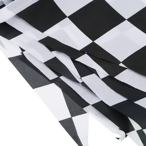 10 Meters Checkered Pennant Banner, Racing Flag Party Decoration for Race Theme Birthday Party