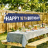 Happy 16th Birthday Banner Blue, Large 16th Bday Sign for Outdoor Decoration (9.8 x 1.6 feet)