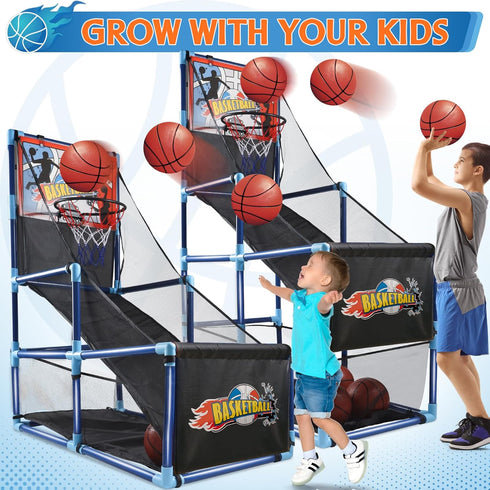 OCHIDO Arcade Basketball Game Set for Kids 3-10 Years Old, Indoor/Outdoor Sport Play, Ideal Gift for Ages 3-5, 6-8,
