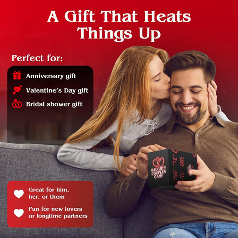 Naughty Couples Game 200 Couples Games for Adults, Spicy Drinking Game with Conversation Starters & Actions, Naughty