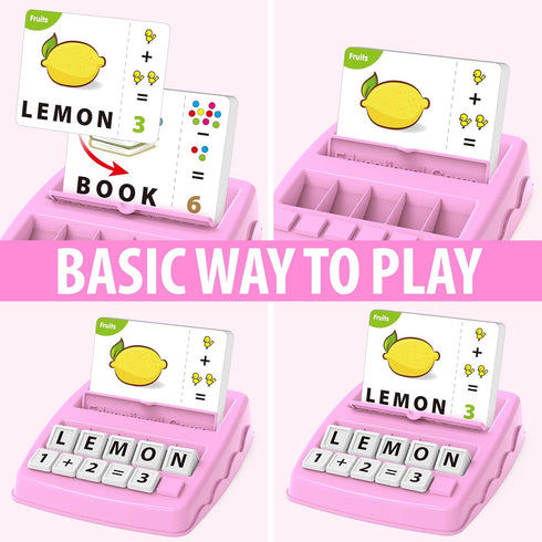 Yolscue 3-8 3-8 3-8 Montessori Matching Letter Games,Educational Toys for Year Olds Boys Girls,Alphabet Learning Toys