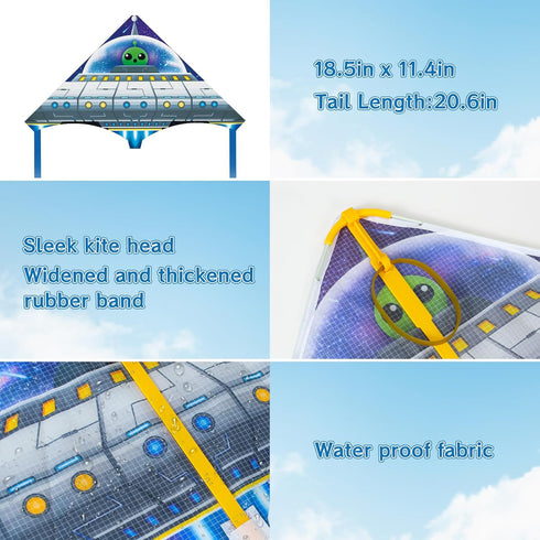 6 Pack 3-5 4-8 8-12, Mini Kites for Kids Adults, Finger Launcher Kite for Age Kids Kites Easy to Fly Ejection Kite