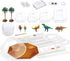 4M Crystal Growing Dinosaur Terrarium DIY STEM Toys Educational Lab Science Experiment Kit for Kids, 3854