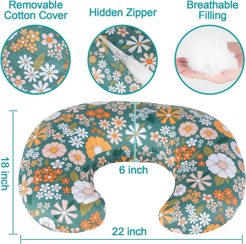 CHANGX3KB Ergonomic Nursing Pillow for Breastfeeding & Bottle Feeding, Breastfeeding Pillow to Reduce Back Neck Strain