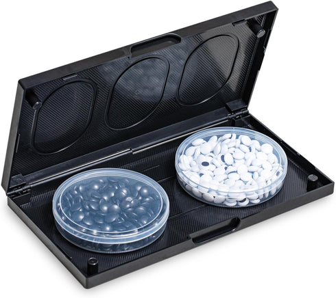 Set 11 inches Set, (19 19) Go Game - Foldable, Portable and Travel x Strategic Magnetic Board Game (weiqi)