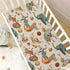 Pigsaly 27x39 Inch Crib Sheets Elephants Rabbits Tiger Vintage Circus Baby Sheet for Standard Crib Mattress Boys Girls