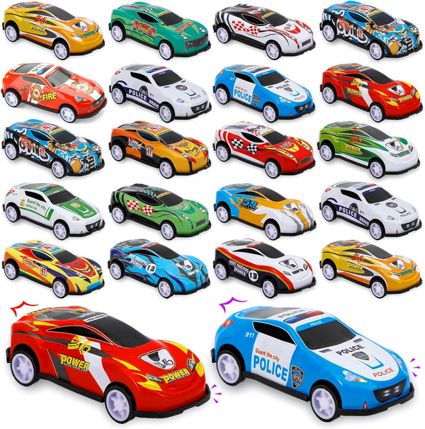 Siwarm 28 pcs Pull Back Cars Toys for Kids, Party Favors Treasure