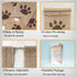 Uniwish Dog Paw Print Banner, Puppy Animal Theme Birthday Party Decorations, Rustic Burlap Bunting