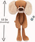 1 15" GUND Take-Along Friends, Masi Puppy Dog Plush Stuffed Animal for Ages and Up, Brown/Cream