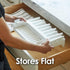 100% countertop PopYum Glacier White Space Saving Drying Rack from Recycled Bottles, for Baby Bottles, Plastic Bags