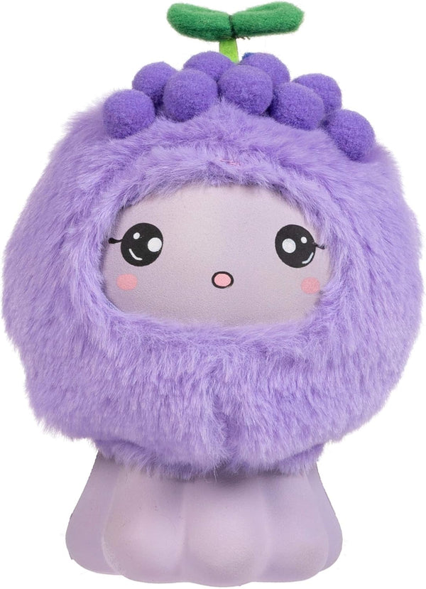 ADORA Soft & Squishy Grape Fruit Plush Toy - Farm Fresh Scented Birthday Gift for Ages 1+ - Goofy Grape