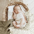 Baby Muslin Swaddle Blankets, Soft Receiving Blanket for Newborn, Cotton Swaddling Blanket, Neutral 2 Pack, Leaf