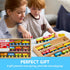 Set 12PCS 2-8 Montessori Wooden Train Toy for Kids, Magnetic Train Cars with Storage Gift Box, STEM Educational Toy