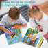 3 Pack Paint by Numbers for Kids Ages 8-12, 10*8" Color by Number Framed Canvas with 17 Acrylic Paint Pots and 6
