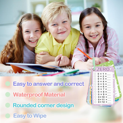 0-12, Flashcards,13 2 2 1st 3rd Slapaflife Multiplication Flash Cards Times Table Pcs Flash Cards with Dry Erase