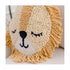 12" 12" Crane Baby Pillow, Decorative Round Animal Pillow for Nursery and Toddler Rooms, Lion, x