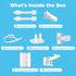 Set Inaya Baby Proofing Kit Advanced - Child Safety Hidden Locks for Cabinets & Drawers, Adjustable Safety Latches