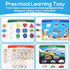 15 3-5 HarVow Busy Book with Classified Storage Box & Double-Sided Writing Board, Themes Montessori Preschool Learning