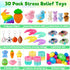 30 Pack 4 IJIGU Prefilled Easter Eggs with Toys, Bulk Mix Sizes Plastic Easter Eggs with Toys Inside, Surprise Eggs