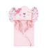 Hudson Baby Unisex Baby Cotton Animal Face Hooded Towel, Floral Bunny, One