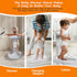 SteelSuperb Anti-Pinch 6-36 Foldable Baby Shower Stand, Toddler Shower Stand with Anti-Slip Base & Silicone, Baby