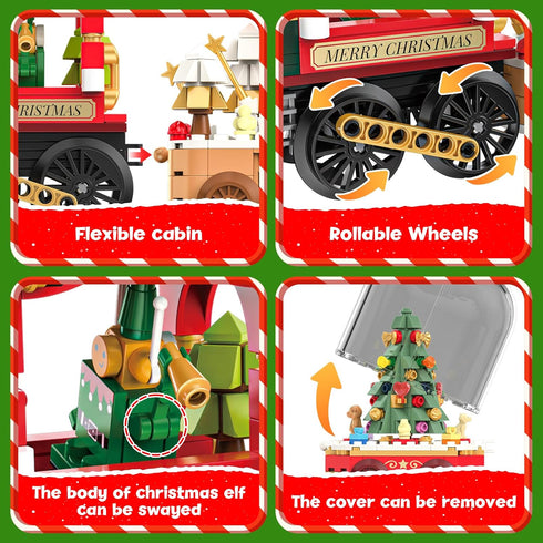 Set,1041 8+ 8-12 Set AuroTops Christmas Building Block PCS Building Blocks for Kids Ages Years Old for Kids Girls Boys