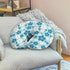 UOQFHHM Cozy Blue & White Flowers Nursing Pillowcase for Boys Girls Durable Skin-Friendly Pillow Cover Fits
