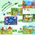 Wooden Jigsaw Puzzles for Kids Ages 3-5, 24-30 Pieces Educational Learning Toys for Boys and Girls