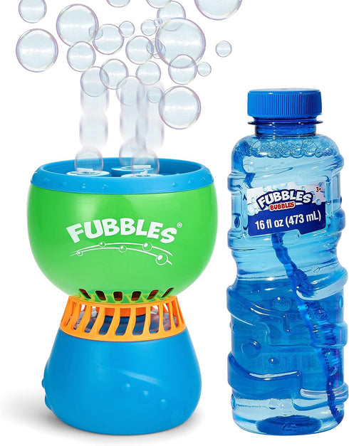FUBBLES NO Spill Funfiniti Bubble Machine - Blows One Hour of Non Stop Bubbles, Amazon Exclusive Toy Set