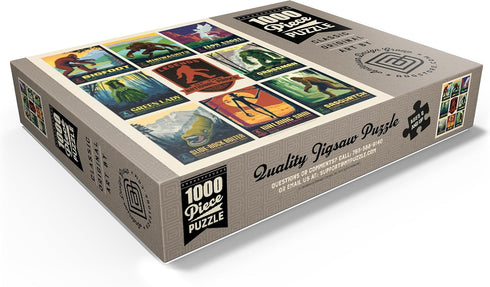 MyPuzzle Legends of The National Parks: Multi-Image Print - Edition 3, 1000 Piece Puzzle