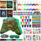 Spakon 113 Pcs Video Game Piñata Set - Birthday Party Supplies with Mini Notebooks, Pens, Keychains, and More