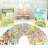 BEESTECH 24 Sheets 500+ Stickers for Kids, Teacher Reward Stickers, Potty Training Bulk with Dinosaur Traffic