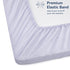 2 Pack 28x52in, TILLYOU Baby Crib Sheets for Boys Girls, Super Soft Toddler Bed Sheets, Sheets for Standard Crib