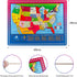 Joqutoys Wooden USA Map Puzzle - 46 Pieces Educational Geography Puzzle for Kids, United States Map Gift
