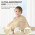 3 Pack (35 35 Inch) Muslin Hooded Baby Towels, Cotton Baby Bath Towels with Hood for Newborn, Babies, Infant, Toddler