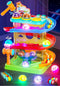 2-in-1 Rolling Ball & Car Ramp Race Track for Toddlers, Hammer Ball