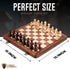 Chess Armory Premium Wooden Chess Set, Portable Board Game with Secure Storage for Kids and Adults