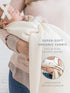 Organic Cotton Swaddle Blanket for Infants - Purple Waffle Design
