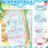 Floraltop 100/200 Pcs Disposable Baby Bibs Bulk Travel Feeding Bib Soft Food Catcher Pocket for Toddlers Girls Boys