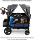 Radio Flyer Voya XT Cargo Net, Rear Storage Net for Stroller Wagons, Durable and Secure Stroller Organizer, Compatible