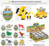 auryee 12PCS Sets 6+ Pre Filled Easter Eggs Dinosaurs Party Favors Party Supplies Building Blocks Mini Animal