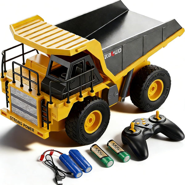 Remote Control Dump Truck for Boys Adults, Metal Rc Dump Truck with